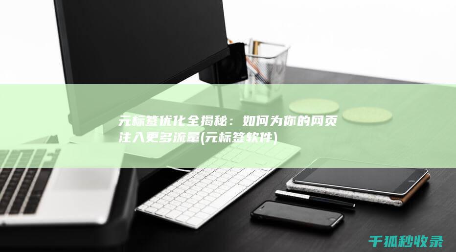 元标签优化全揭秘：如何为你的网页注入更多流量 (元标签软件)