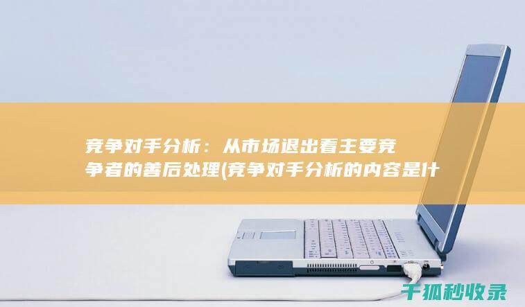 竞争对手分析：从市场退出看主要竞争者的善后处理 (竞争对手分析的内容是什么)