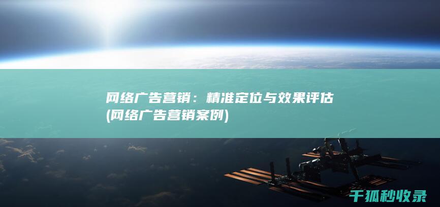 网络广告营销：精准定位与效果评估 (网络广告营销案例)